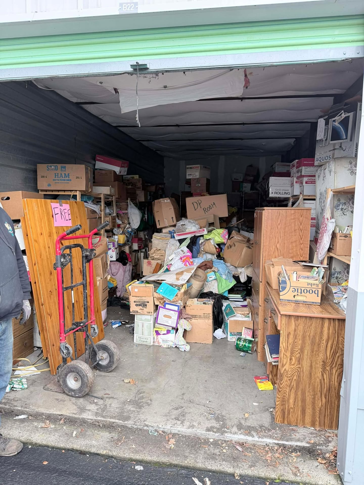 Before photo from an Operation Junk large cleanout